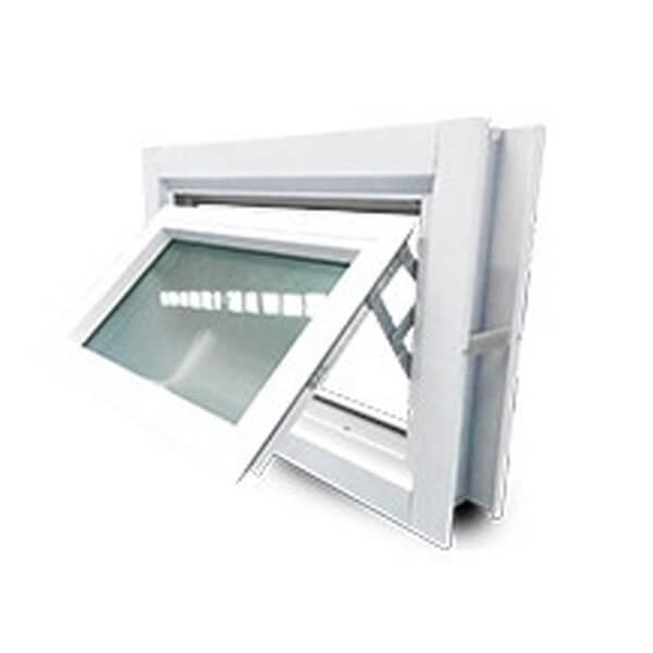 หน้าต่างอลู บานกระทุ้ง 60x40ซม. มีมุ้ง สีขาว KPA513