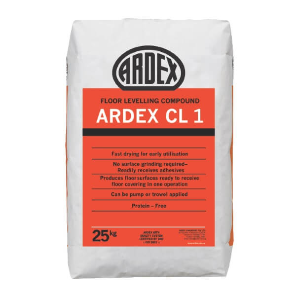 ARDEX CL1 ปูนปรับพื้นเรียบและปรับระดับ 25กก.