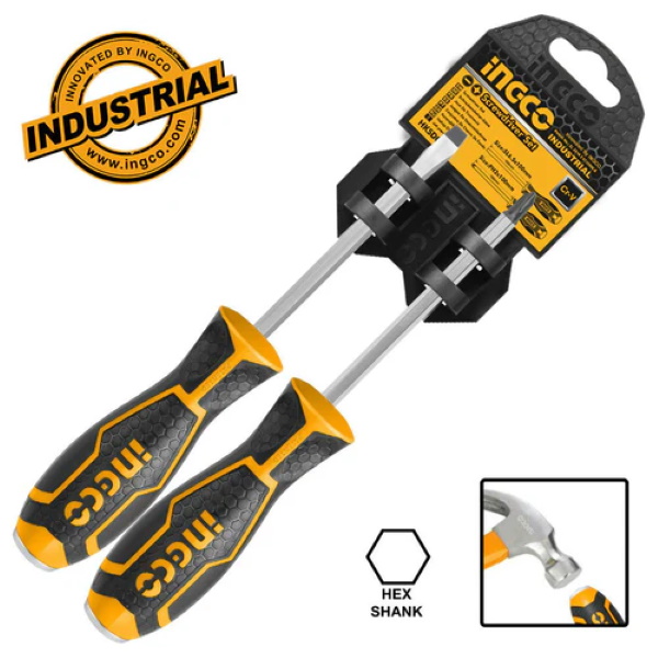 INGCO ชุดไขควงปากแบน/แฉก HSGT280208
