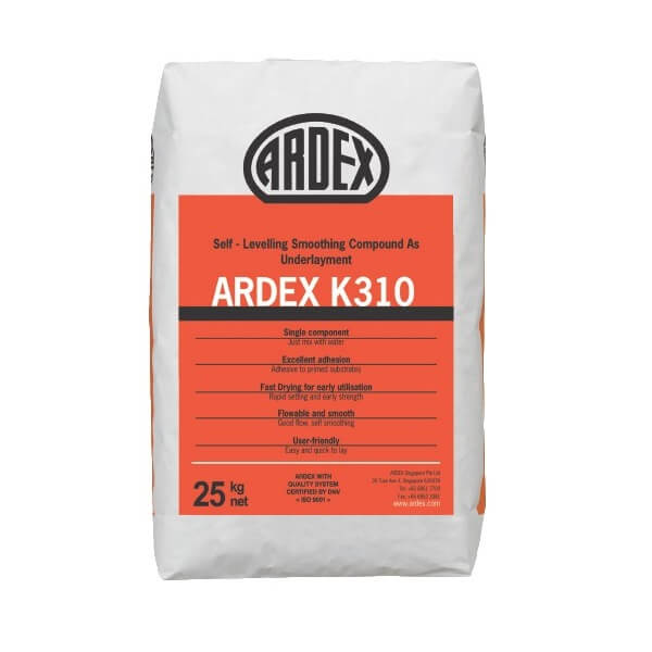 ARDEX ปูนปรับพื้นเรียบและปรับระดับ K310 25กก.