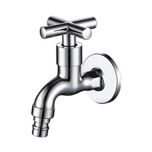 ก๊อกเดี่ยวติดผนังคอสั้นแบบปลายมีที่ต่อสายยาง PM1036Q64(HM)