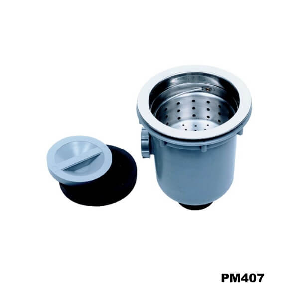 สะดืออ่างซิงค์ แบบตะกร้าสเตนเลส(D) PM407