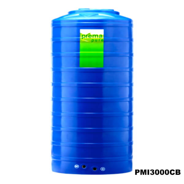 ถังเก็บน้ำบนดิน PREMA สีฟ้า 3000ลิตร