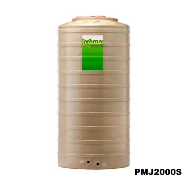 ถังเก็บน้ำบนดิน PREMA สีแซนด์สโตน 2000ลิตร