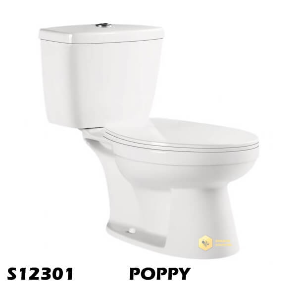 สุขภัณฑ์ 2PC POPPY(SOFT)3/6L(BOWL+TANK)