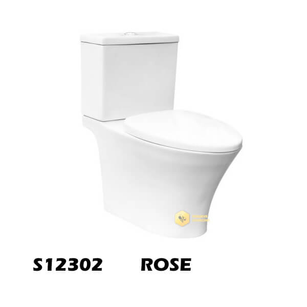 สุขภัณฑ์ 2PC ROSE(SOFT)3/6L(BOWL+TANK)