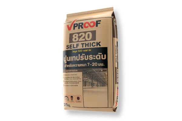 VPROOF 820 SELF THICK ปูนเทปรับระดับ 25กก.