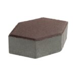 บล็อกปูพื้น จินตนาการ-ศิลาหกเหลี่ยม 6ซม. สีน้ำตาล