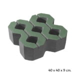 บล็อกสนามหญ้า SCG 40x40x9ซม. สีเขียว