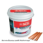 สีทากระเบื้องลอน เอสซีจี ส้มประกายมุก ช้าง