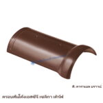 ครอบสันโค้ง SCG เซลิกา เคิร์ฟ สีคาราเมล บราวน์