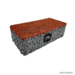 บล็อกปูพื้น บล็อกพรุ่น พอรัส 10x20ซม. ส้ม