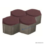 บล็อกปูพื้น รวงผึ้ง 18.8x23.4ซม. สีม่วง