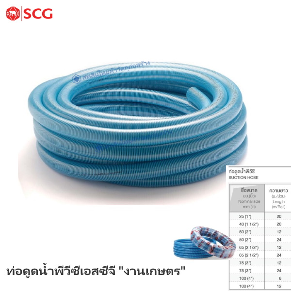 ท่อดูดน้ำPVC ช้าง