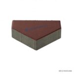 ศิลาห้าเหลี่ยม 20X10X6ซม. สีแดง