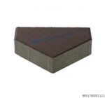 ศิลาห้าเหลี่ยม 20X10X6ซม. สีน้ำตาลเข้ม