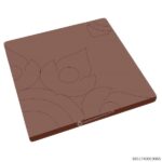 ศิลาเหลี่ยม ลายไทย-สัตตบงกช 50x50x6ซม. แดง