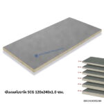 ซีเมนต์บอร์ด SCG 120x240x1.0ซม.