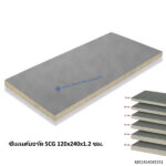 ซีเมนต์บอร์ด SCG 120x240x1.2ซม.