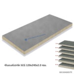ซีเมนต์บอร์ด SCG 120x240x2.0ซม.