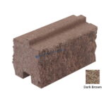 คาสเซิลสโตน ตัวก้อน 20x10x8ซม. ดาร์คบราวน์