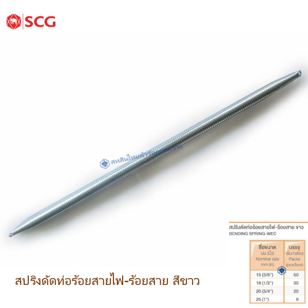 สปริงดัดท่อร้อยสายไฟ ตราช้าง JIS