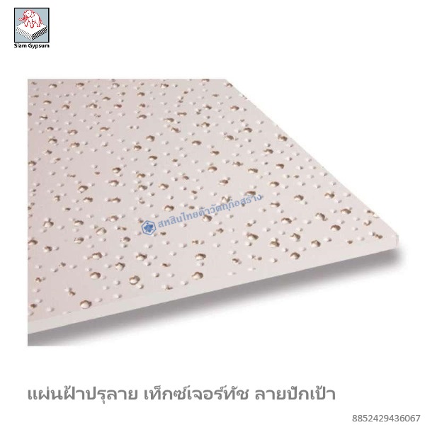 แผ่นฝ้าปรุลาย เท็กซ์เจอร์ทัช 600x600x9มม. ลายปักเป้า