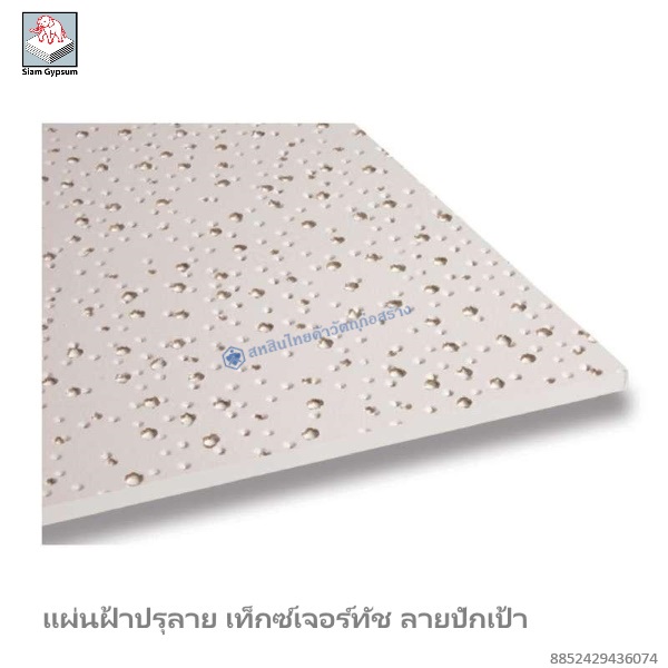 แผ่นฝ้าปรุลาย เท็กซ์เจอร์ทัช 600x1200x12มม. ลายปักเป้า