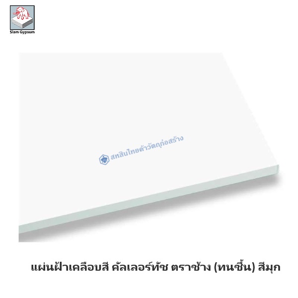 แผ่นฝ้าเคลือบสี คัลเลอร์ทัช ทนชื้น สีมุก